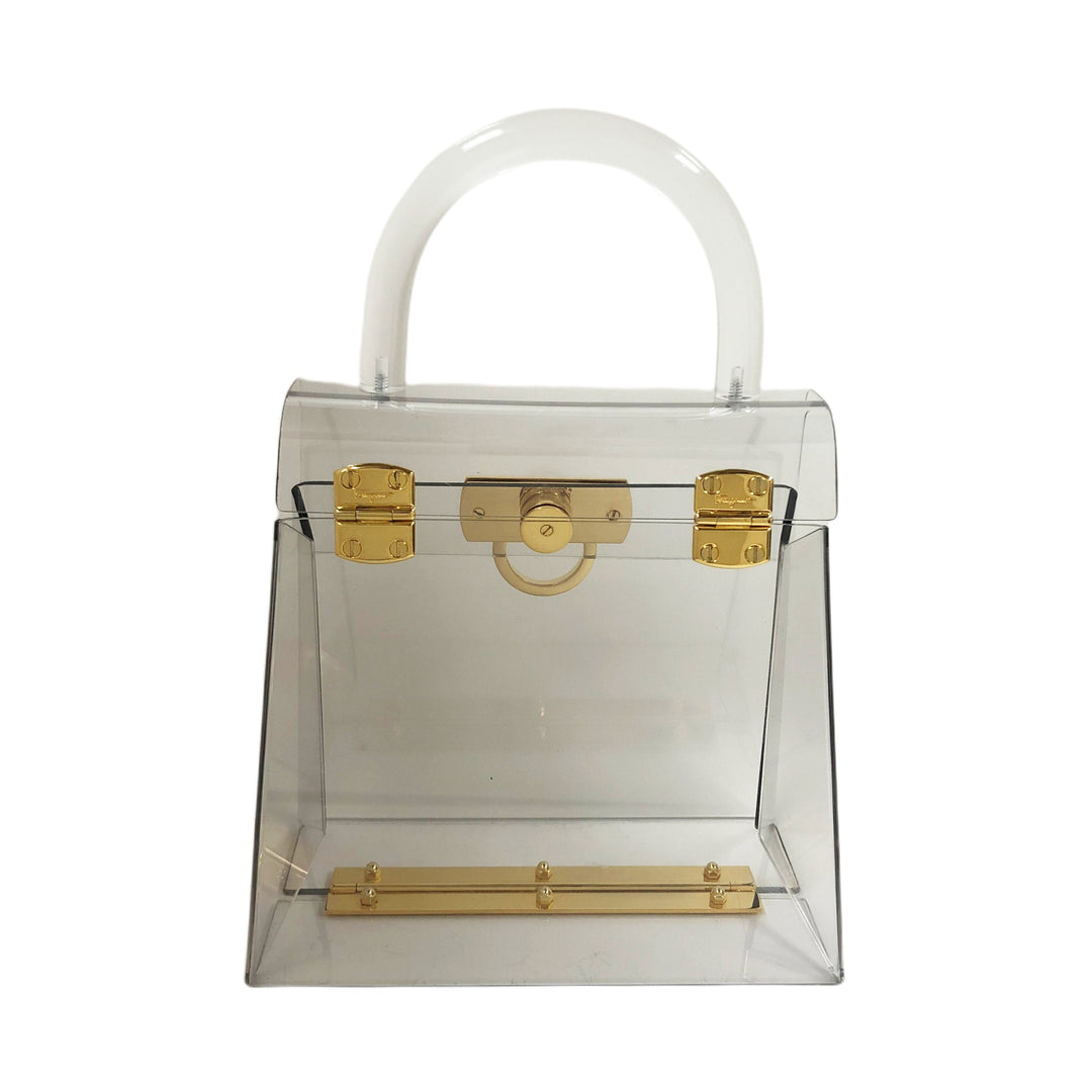 *Salvatore Ferragamo サルバトーレフェラガモ ハンドバッグ ガンチーニ クリアバッグ