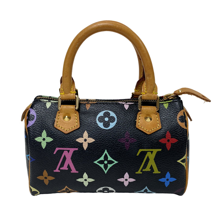 *Louis Vuitton 미니 빠른 핸드백 미니 보스턴 미니 핸드백 모형 멀티 컬러