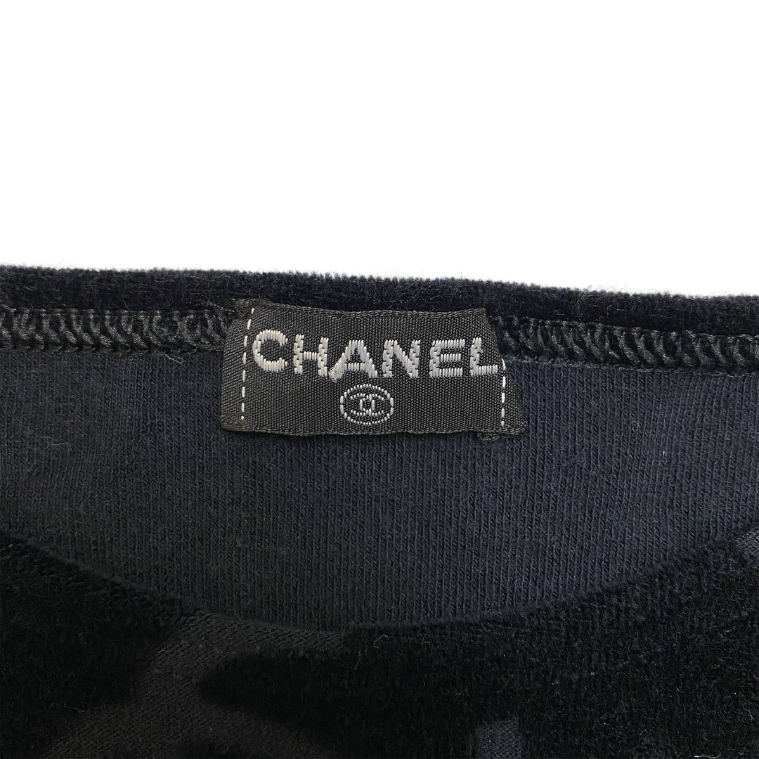 *香奈儿香奈儿T-衬衫丝绒可可可可标记