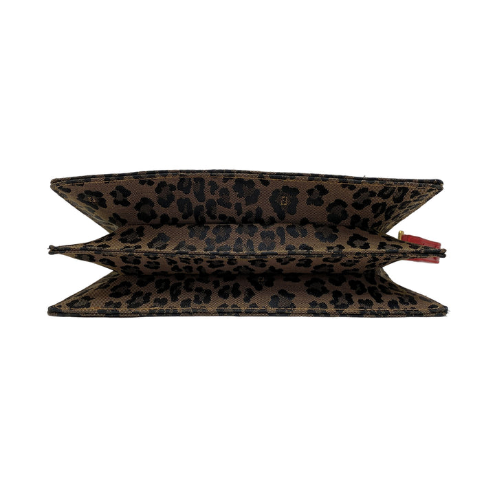 *Fendi Fendi 숄더백 표범 표범 인쇄