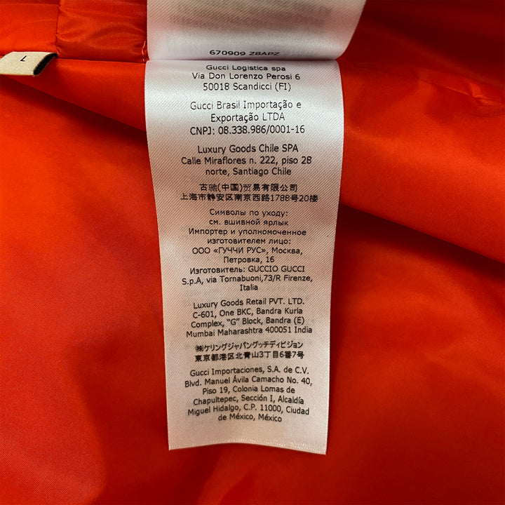 *GUCCI Down Jacket 670909 Z8APZ 2184 × NORTHFACE GG Pattern L