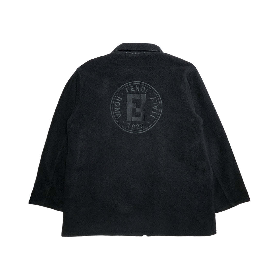 *Fendi牛仔裤Fendi Jeans Zukka图案会标可逆夹克