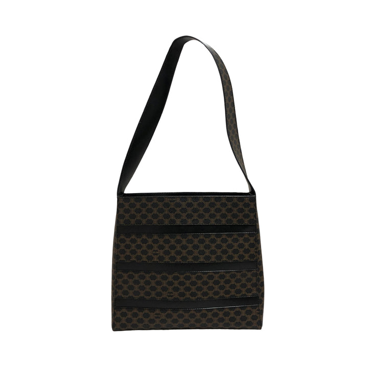 *Celine Celine Macadam图案Brazon Trionf肩带