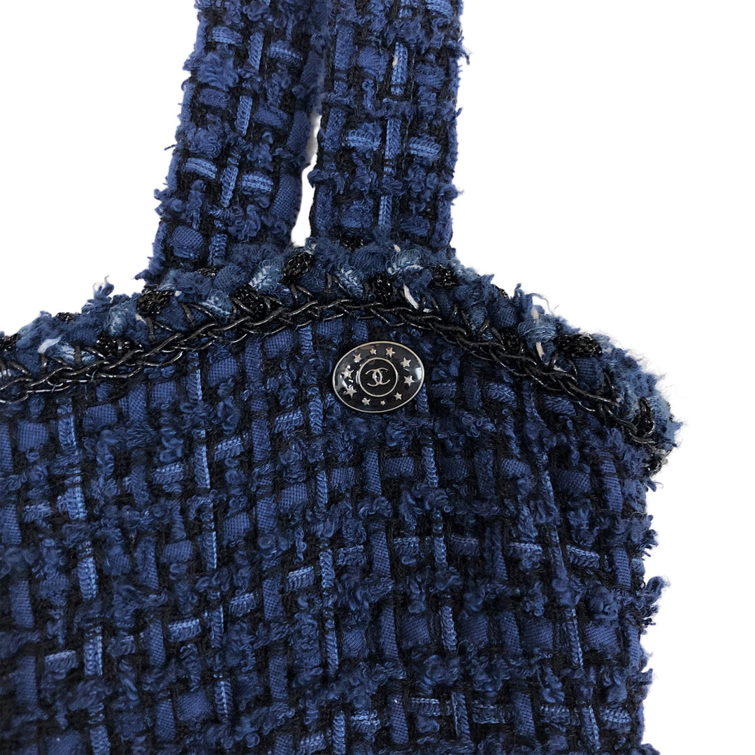 *CHANEL シャネル P45558 ツイード ノースリーブ キャミソール ドレス ワンピース P38356V