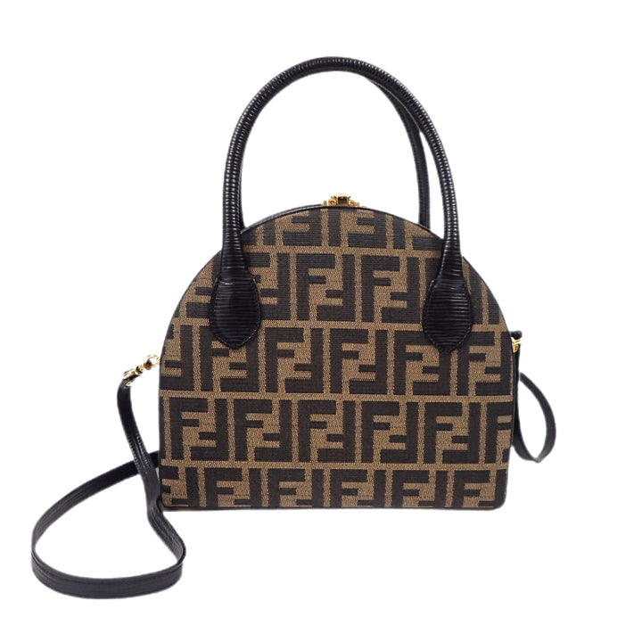 *FENDI フェンディ ズッカ柄 モノグラム ハンドバッグ ショルダーバッグ