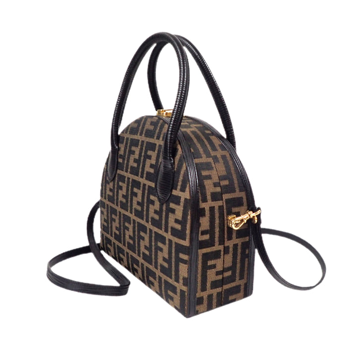 *FENDI フェンディ ズッカ柄 モノグラム ハンドバッグ ショルダーバッグ