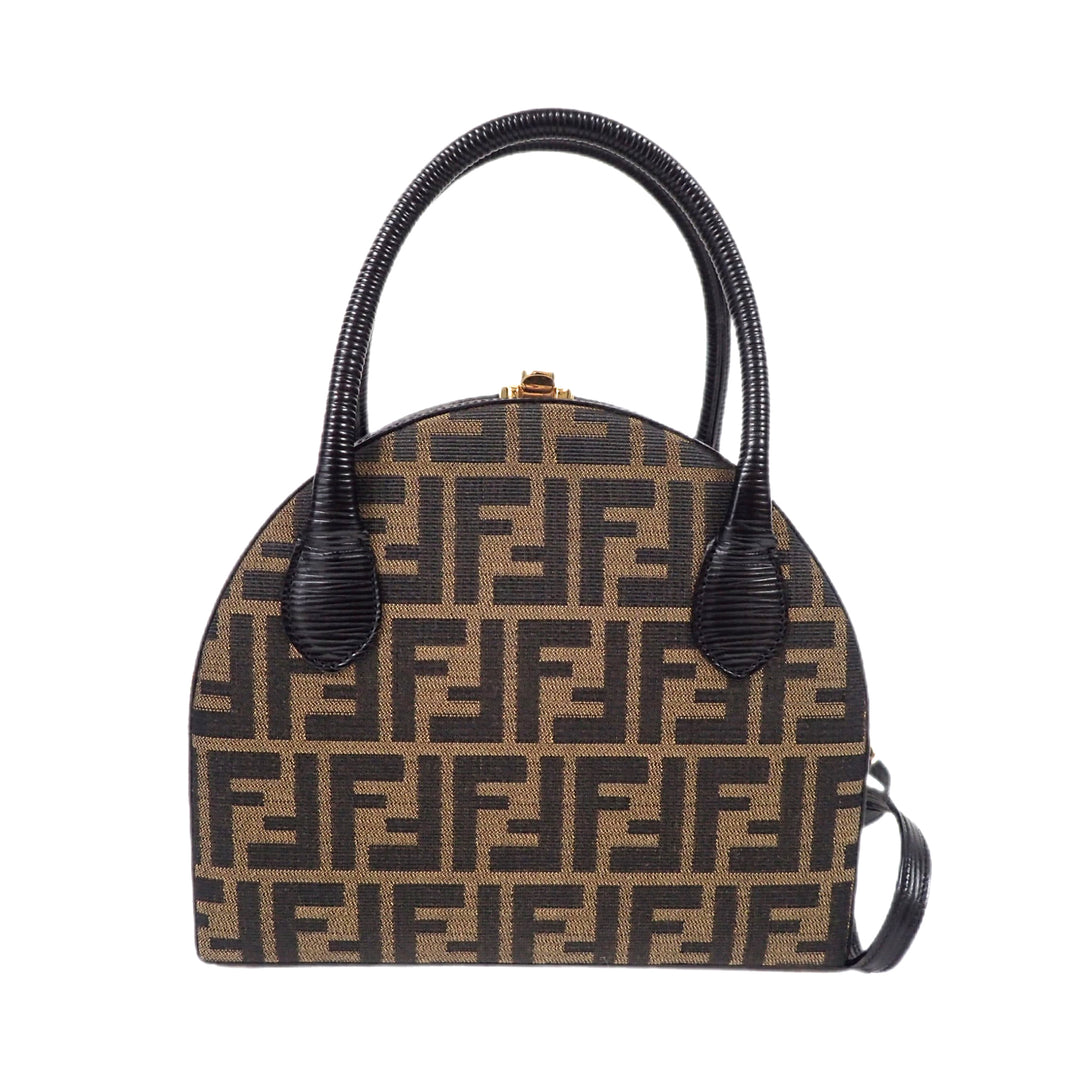 *FENDI フェンディ ズッカ柄 モノグラム ハンドバッグ ショルダーバッグ