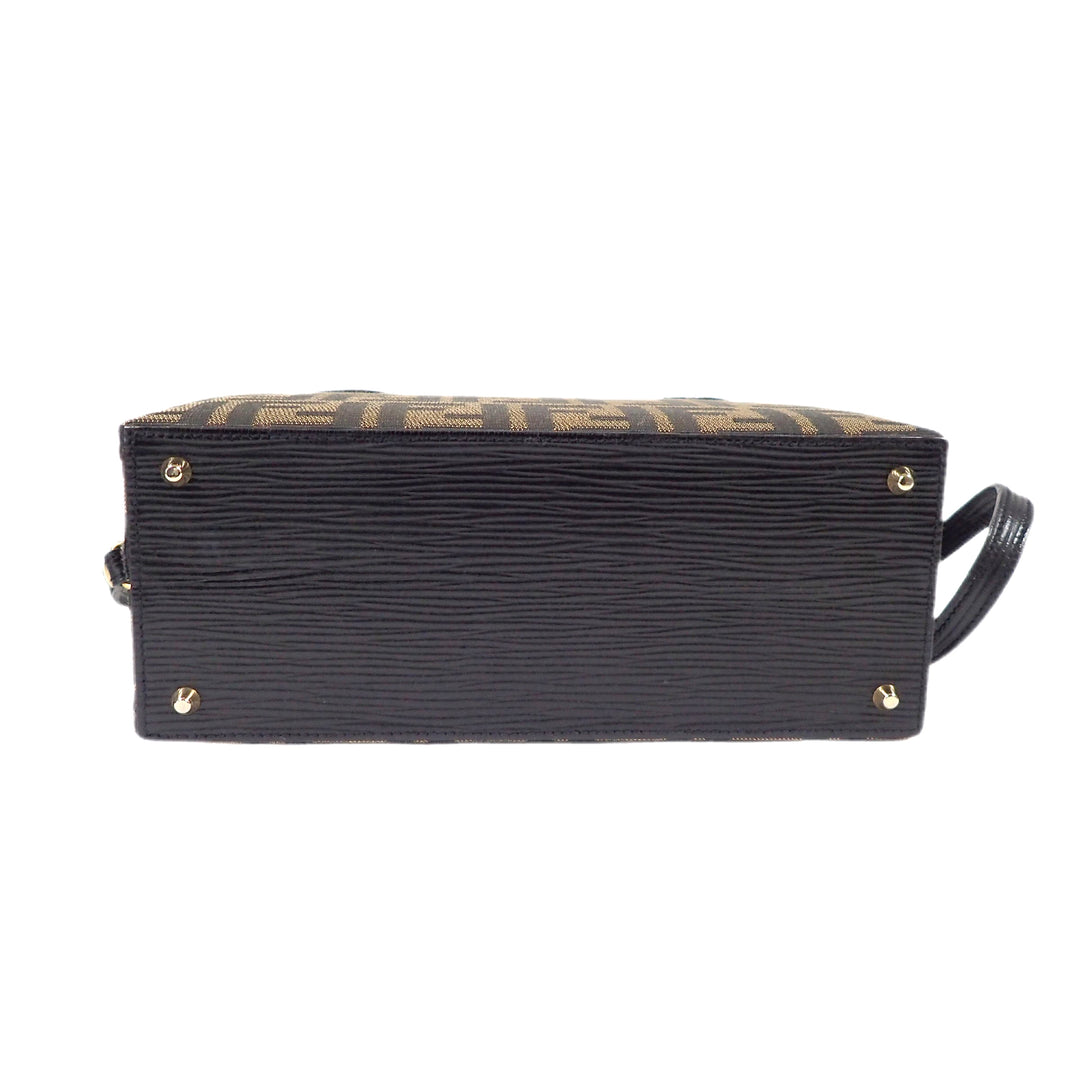 *FENDI フェンディ ズッカ柄 モノグラム ハンドバッグ ショルダーバッグ