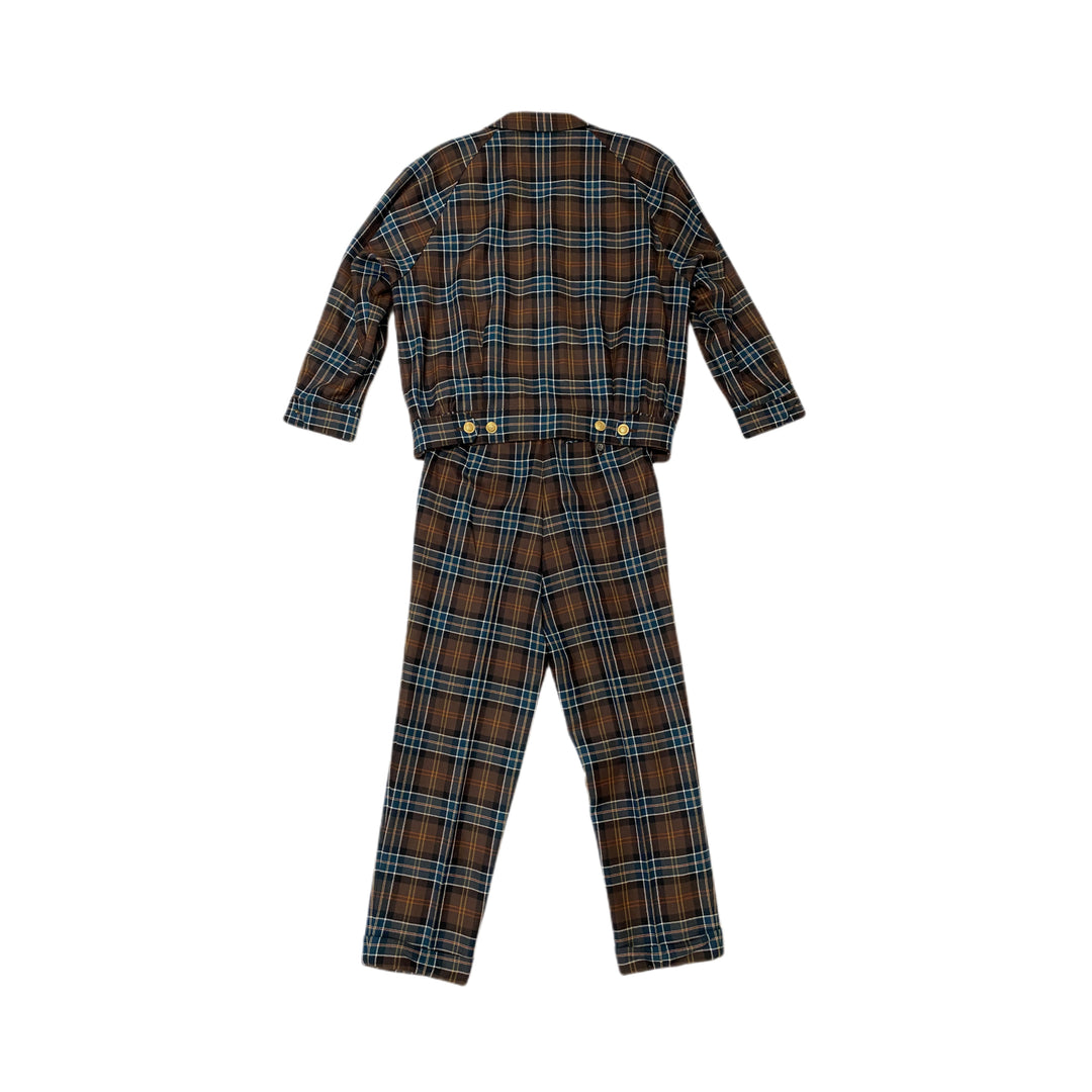 * 버버리 버버리 설치 3 조각 세트 자켓 바지 절반 바지 체크