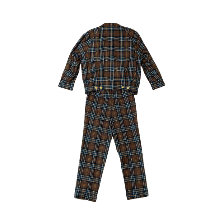 * 버버리 버버리 설치 3 조각 세트 자켓 바지 절반 바지 체크