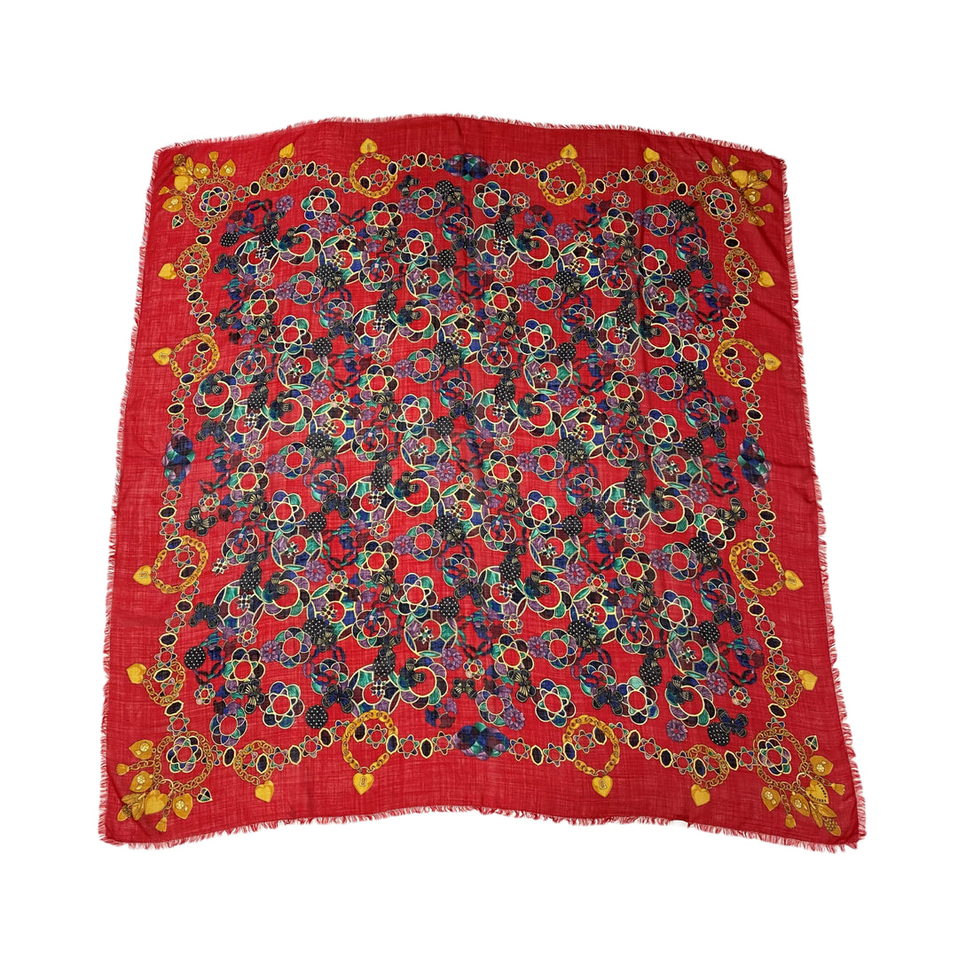 Bottega Veneta Bottega Veneta Plate Shaw 위대한 심장 꽃 나비 키