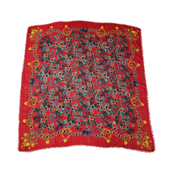 Bottega Veneta Bottega Veneta Plate Shaw 위대한 심장 꽃 나비 키