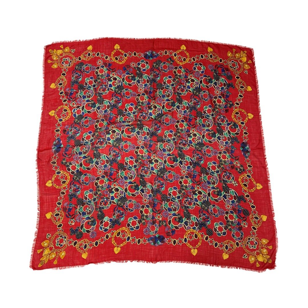 Bottega Veneta Bottega Veneta Plate Shaw 위대한 심장 꽃 나비 키