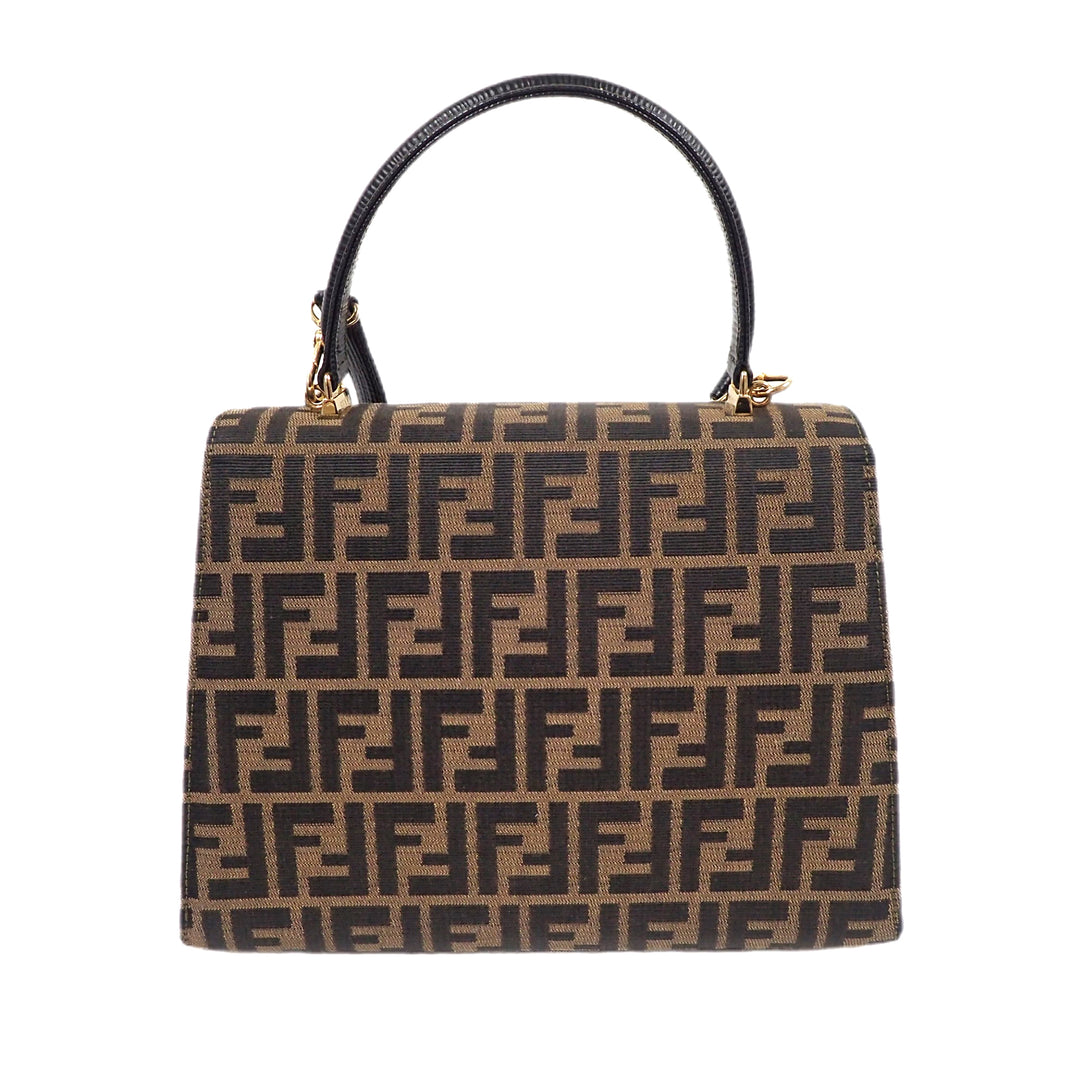 *FENDI フェンディ ズッカ柄 モノグラム ハンドバッグ