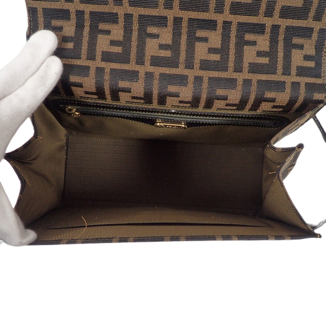 *FENDI フェンディ ズッカ柄 モノグラム ハンドバッグ
