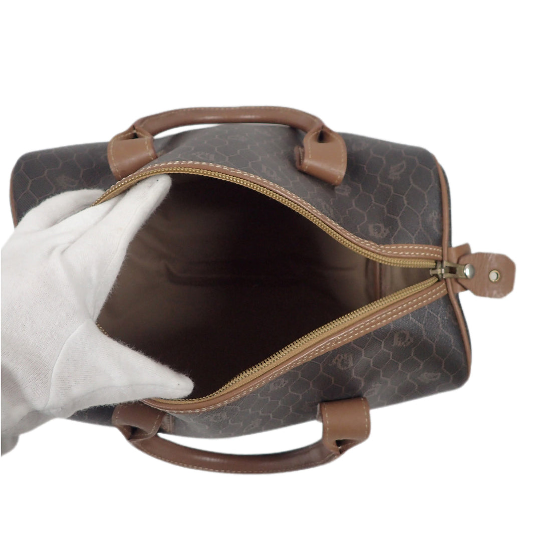 *ChristianDior クリスチャンディオール ハニカム柄 ハンドバッグ ミニボストン