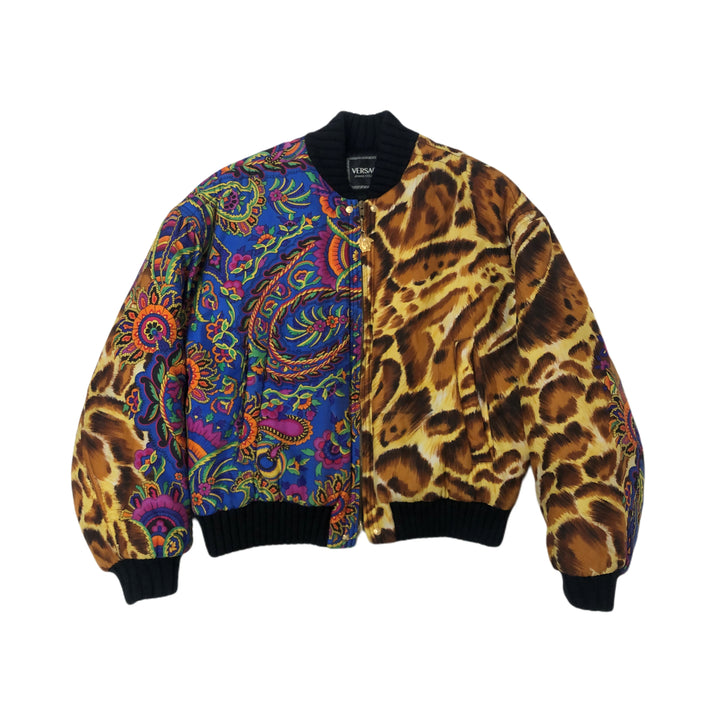 * Versace VerseCearch Jacket Bullson Paisley Leopard模式