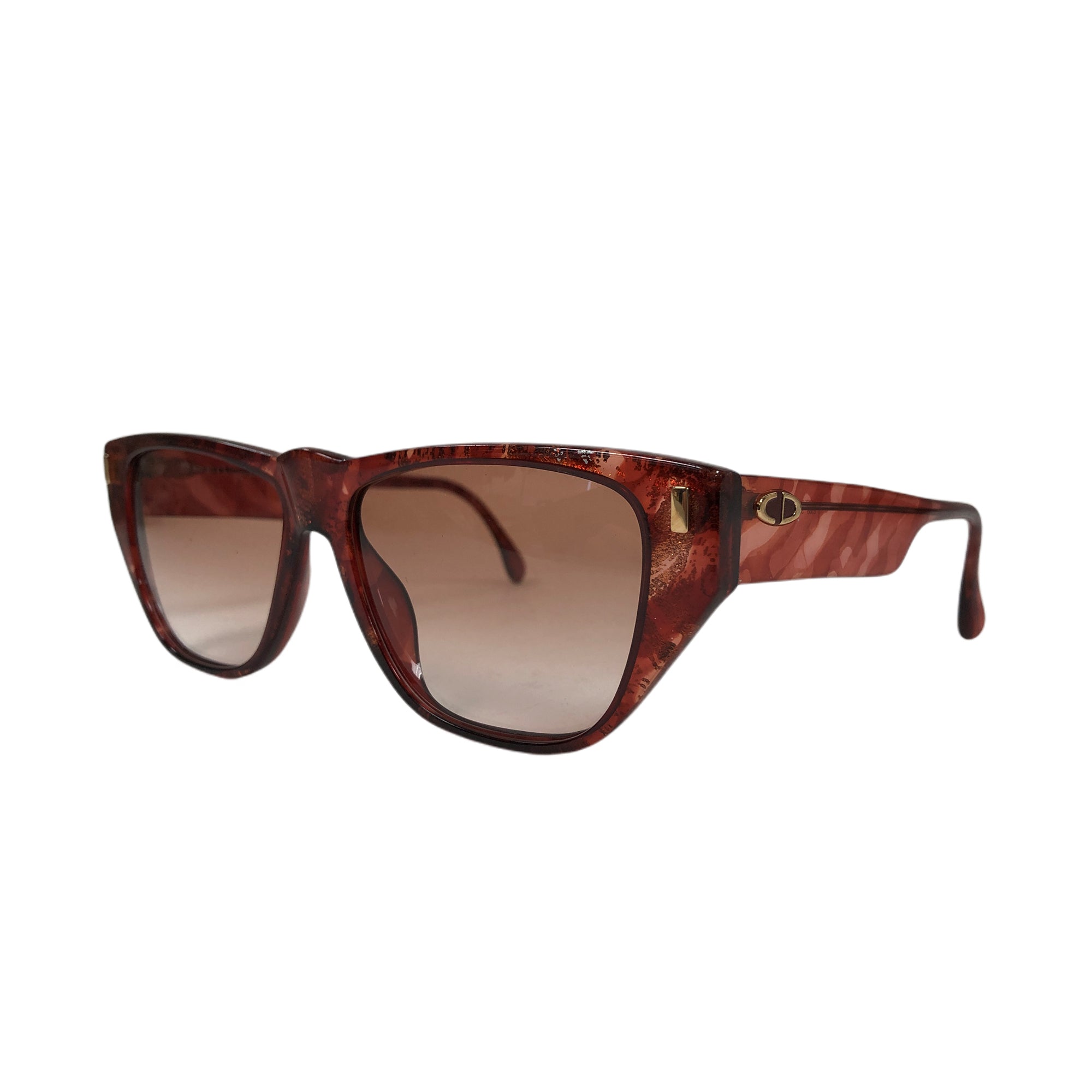 【美品】ChristianDior サングラス ブラック×ブラウングラデレンズ dior00-00085-01.jpg