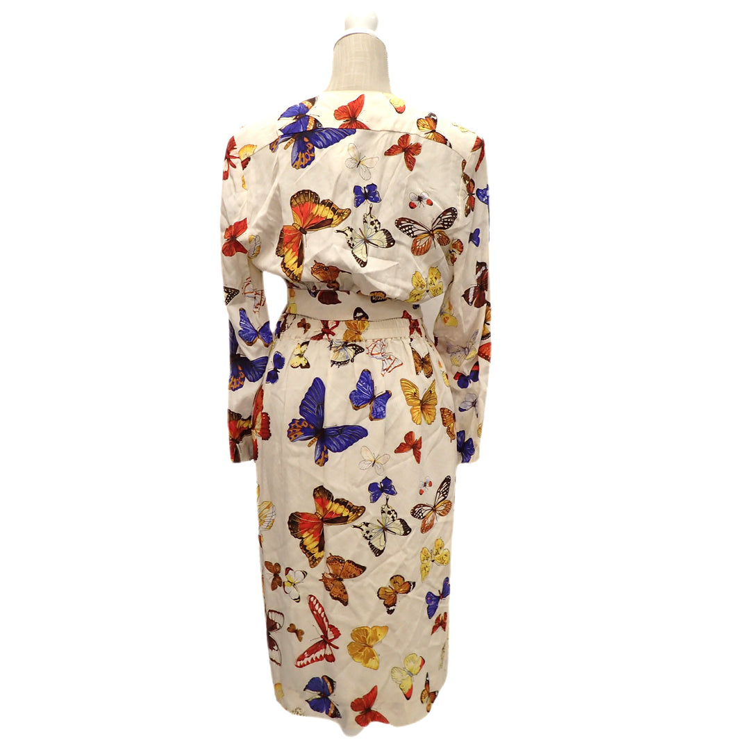 *HERMES エルメス 蝶 ワンピース