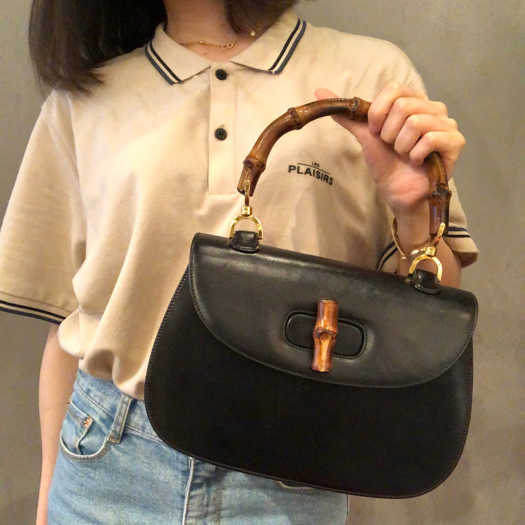 *GUCCI グッチ バンブー ハンドバッグ