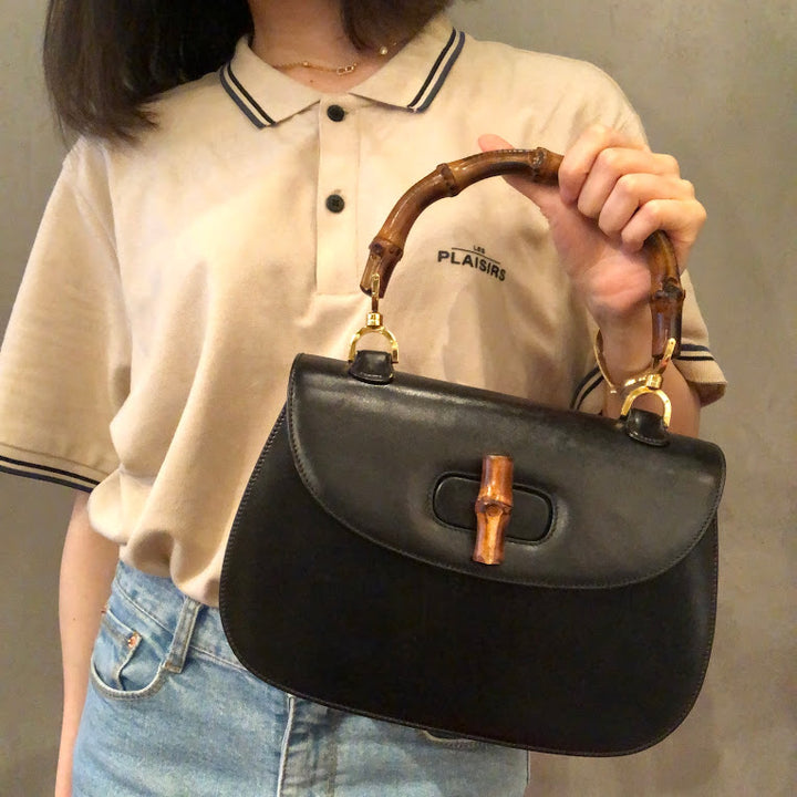 *GUCCI グッチ バンブー ハンドバッグ