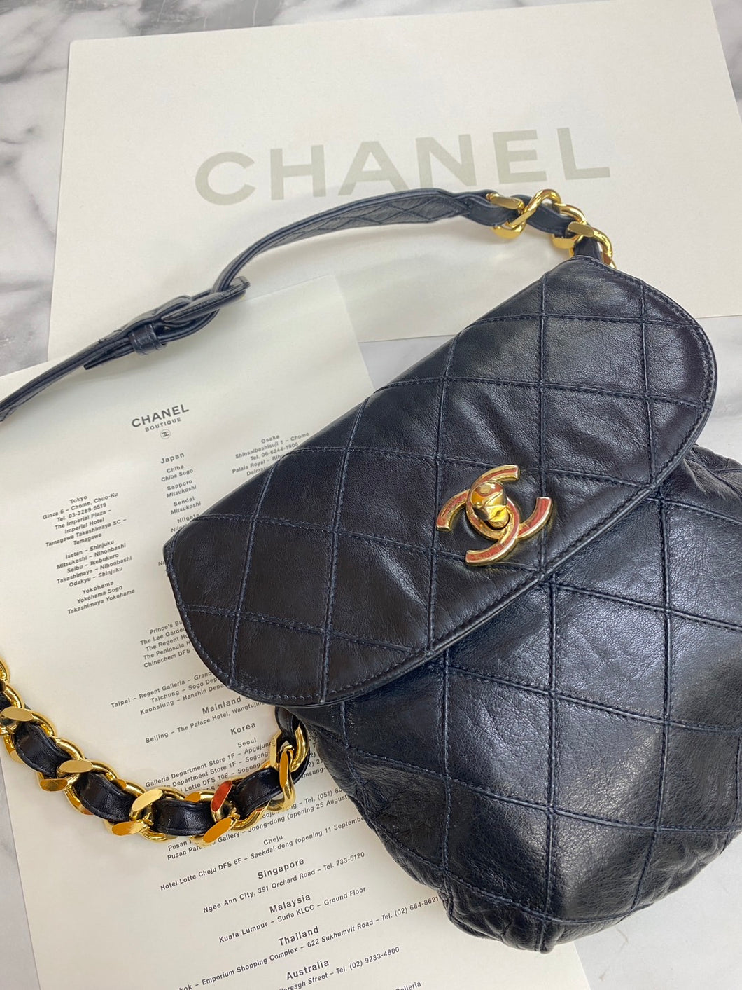 *CHANEL シャネル ビコローレ ウエストバッグ P14181V