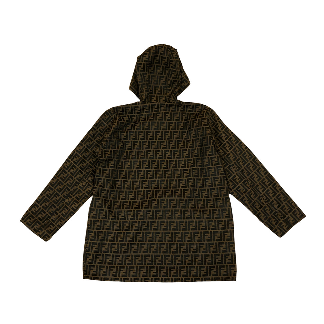 *Fendi Fendi Zukka模式字母图Blouson可逆