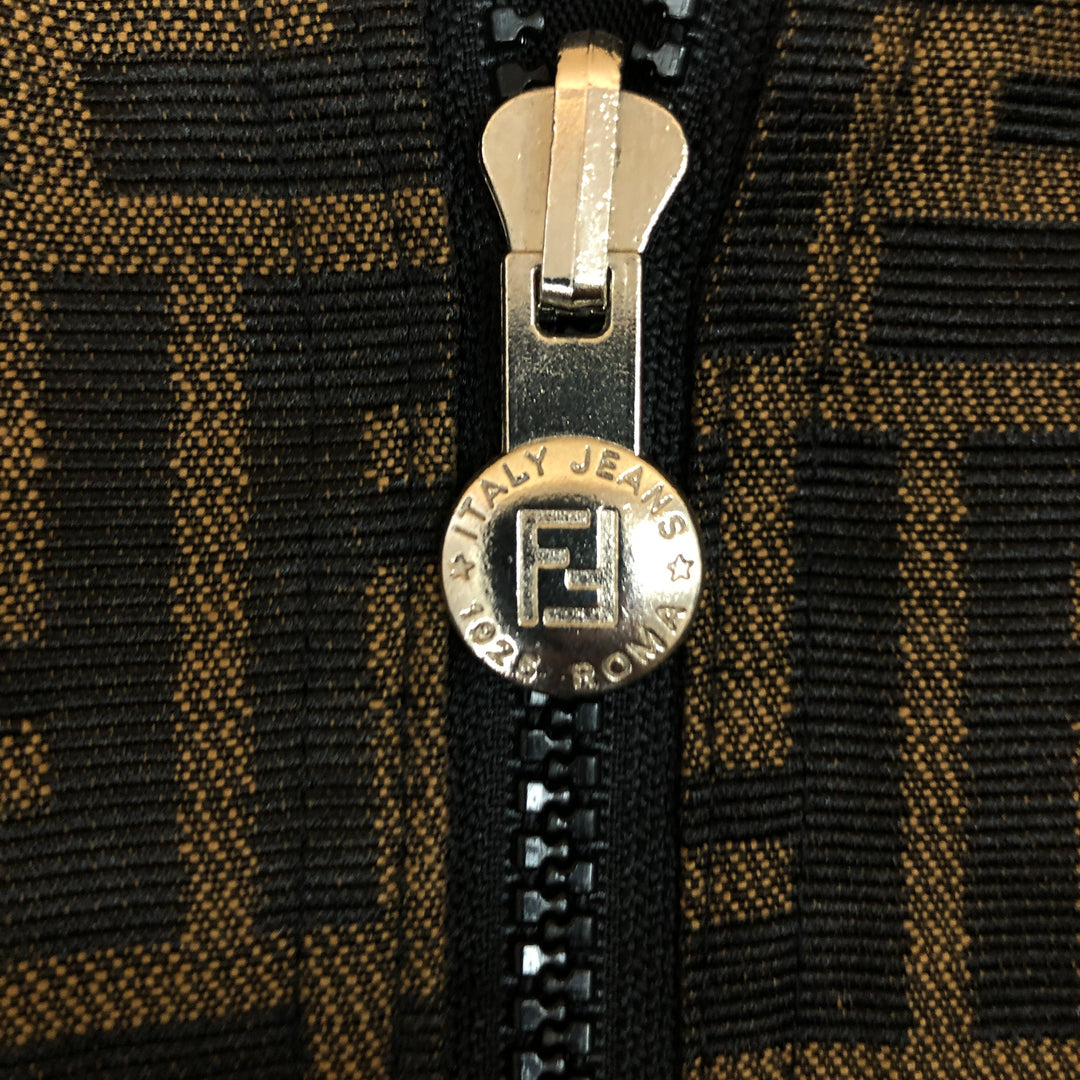 *Fendi Fendi Zukka模式字母图Blouson可逆