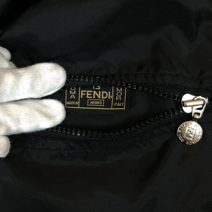 *Fendi Fendi Zukka模式字母图Blouson可逆