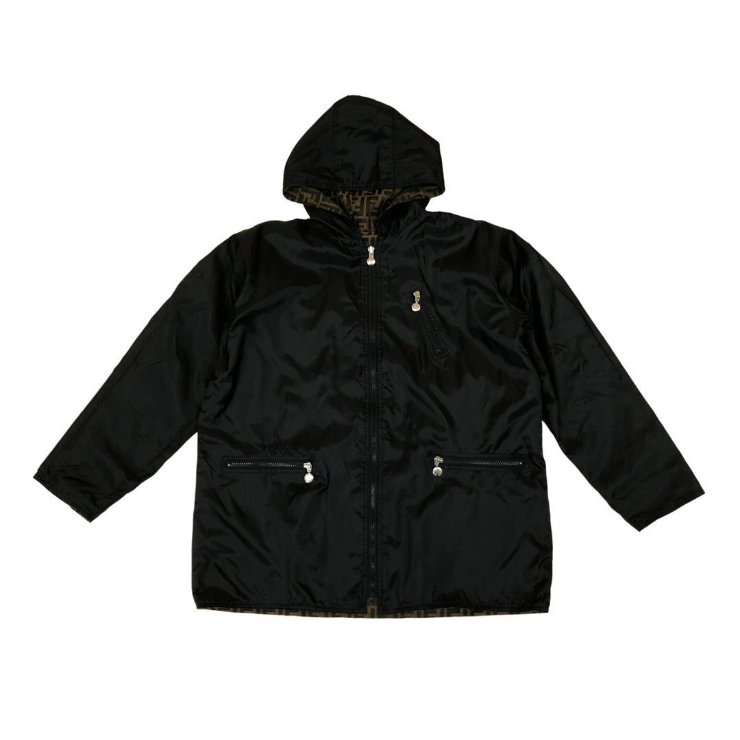 *Fendi Fendi Zukka模式字母图Blouson可逆