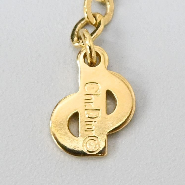 Christian Dior 项链 CD 徽标石