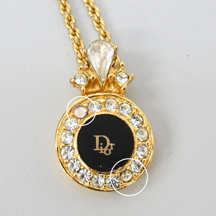 Christian Dior ネックレス ヴィンテージ サークル CDロゴ 80s
