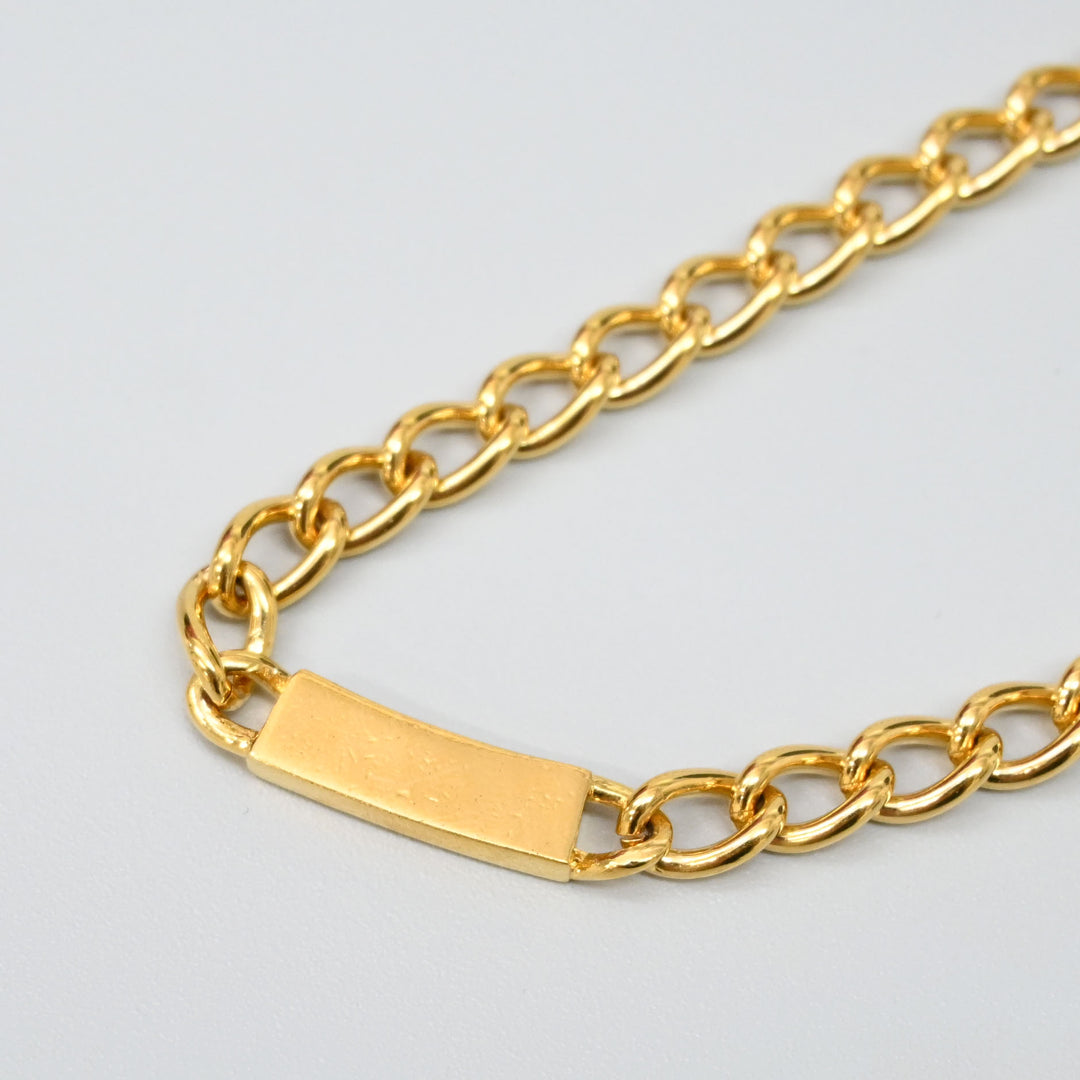 ChristianDior クリスチャンディオール  プレートモチーフ ネックレス P43503V