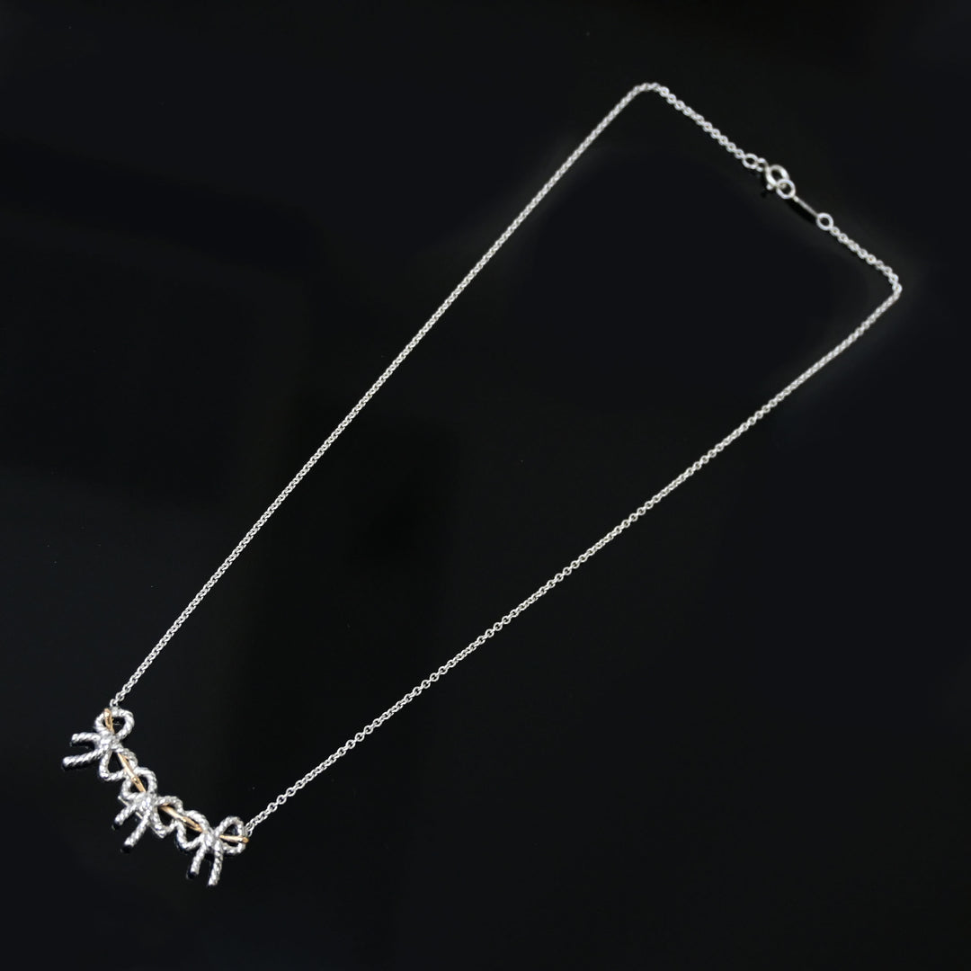 TIFFANY&Co. ティファニー トリプルリボン ネックレス P43342V