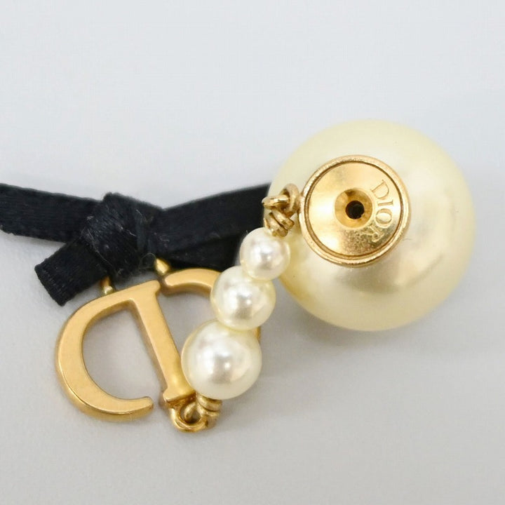 Dior earrings CD logo pearl