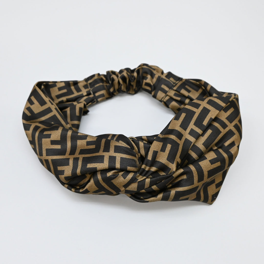 Fendi Fendi Zukka 패턴 헤어 금지 헤어 밴드 P43628V