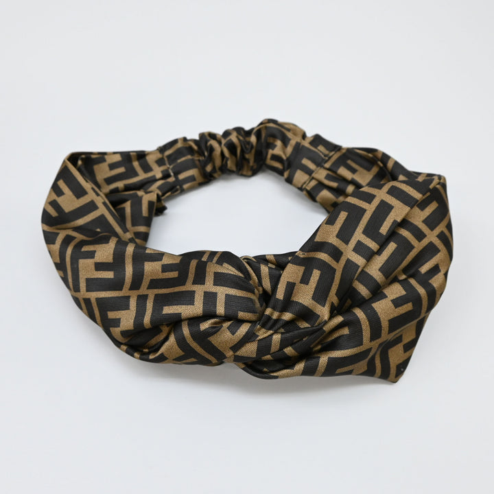 Fendi Fendi Zukka 패턴 헤어 금지 헤어 밴드 P43628V