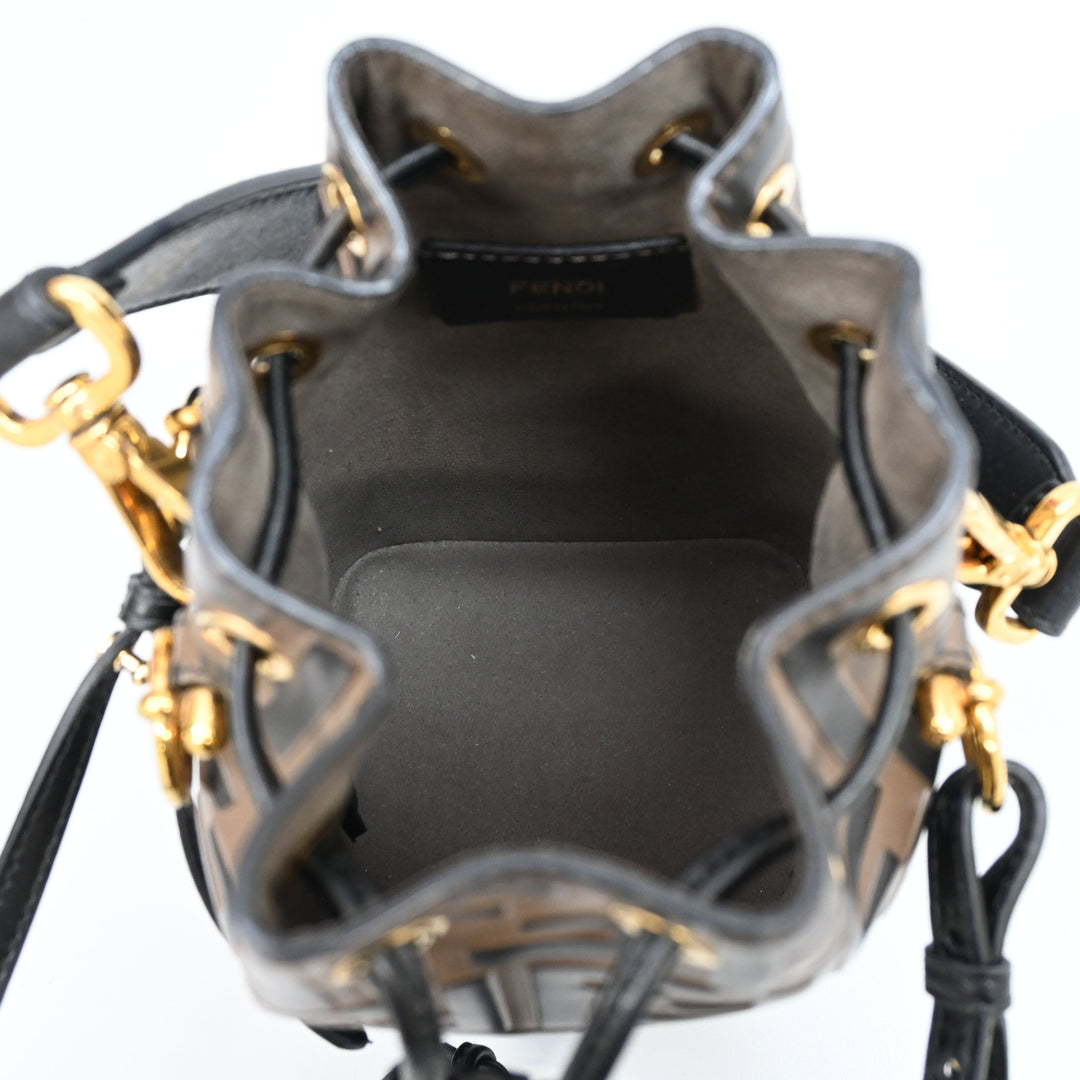 Fendi Fendi Fendi Montero Lezor迷​​你Zu​​kka模式手提包8BS010 P43629V