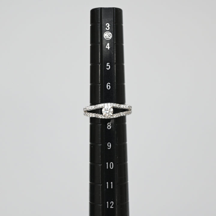 카멜리아 K18WG 다이아몬드 반지 P473514V