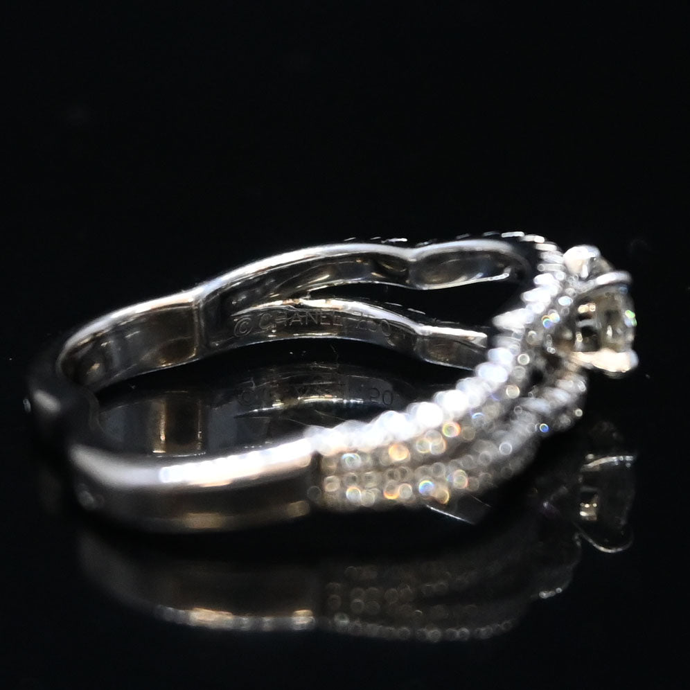 카멜리아 K18WG 다이아몬드 반지 P473514V