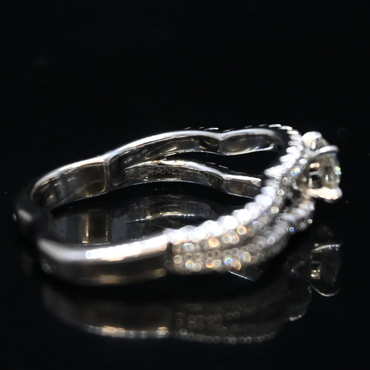 카멜리아 K18WG 다이아몬드 반지 P473514V