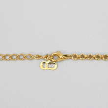 Load image into Gallery viewer, ChristianDIOR Christian Dior Rhinestone CD Logo Necklace P43651V
