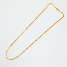 Load image into Gallery viewer, ChristianDIOR Christian Dior Kihei Chain CD Log Long Necklace P43647V
