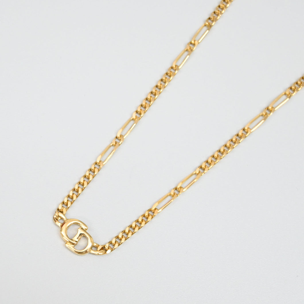 ChristianDIOR Christian Dior Kihei Chain CD Logo Necklace P43650V