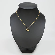 Load image into Gallery viewer, ChristianDIOR Christian Dior Rhinestone CD Logo Necklace P43646V
