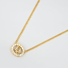 Load image into Gallery viewer, ChristianDIOR Christian Dior Rhinestone Logo Necklace P43648V
