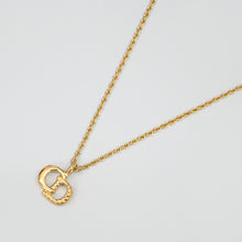 Load image into Gallery viewer, ChristianDIOR Christian Dior Twist Motif CD Logo Necklace P43652V
