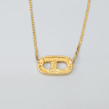 Load image into Gallery viewer, ChristianDIOR Christian Dior Rhinestone CD Logo Necklace P43688V
