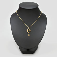 Load image into Gallery viewer, ChristianDIOR Christian Dior CD logo twisting motif necklace P43690V
