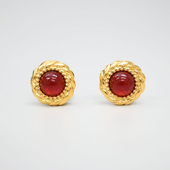 CHANEL Gripoix Earrings P45457V